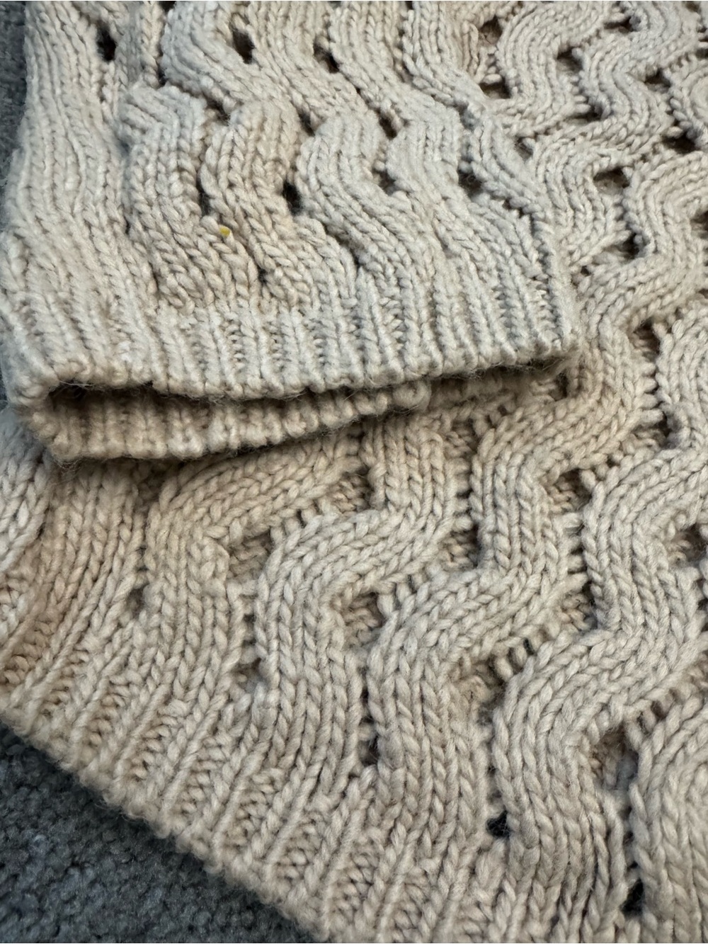 Attic and Barn Open-Knit Turtleneck Sweater Size L - Picture 2 of 8